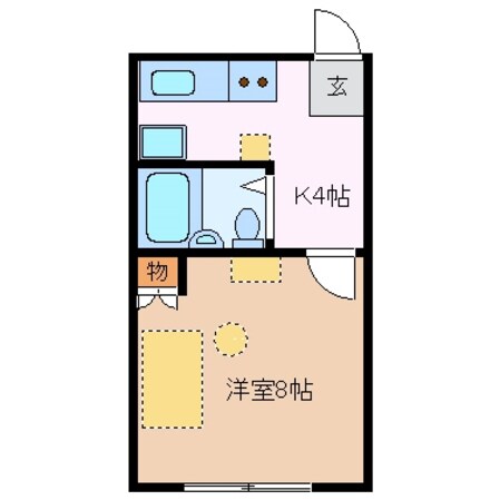 近鉄四日市駅 徒歩4分 3階の物件間取画像